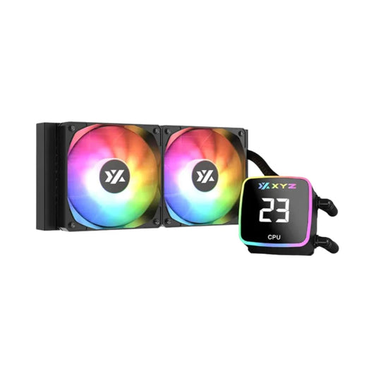 LIQUIDA XYZ 240 ARGB BLACK MEDIDOR DE TEMP