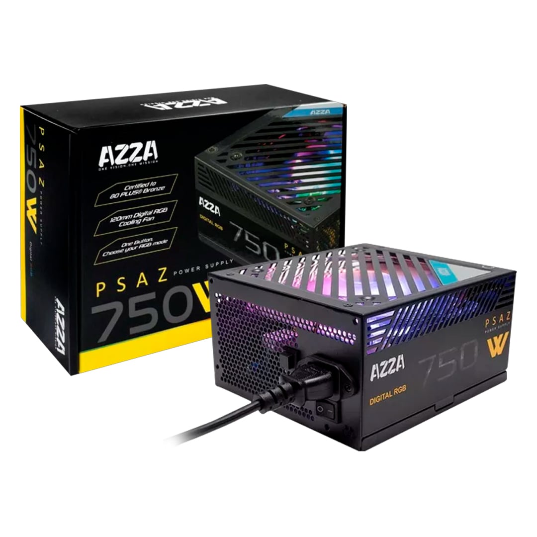 FUENTE 750W AZZA 80 PLUS BRONZE RGB