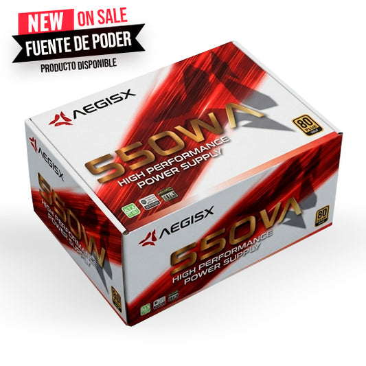 FUENTE  AEGIXS 550W PLUS BRONZE FULL MODULAR
