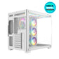 CHASIS  Gamer Iceberg Crystal Cube White 7 Fans ARGB