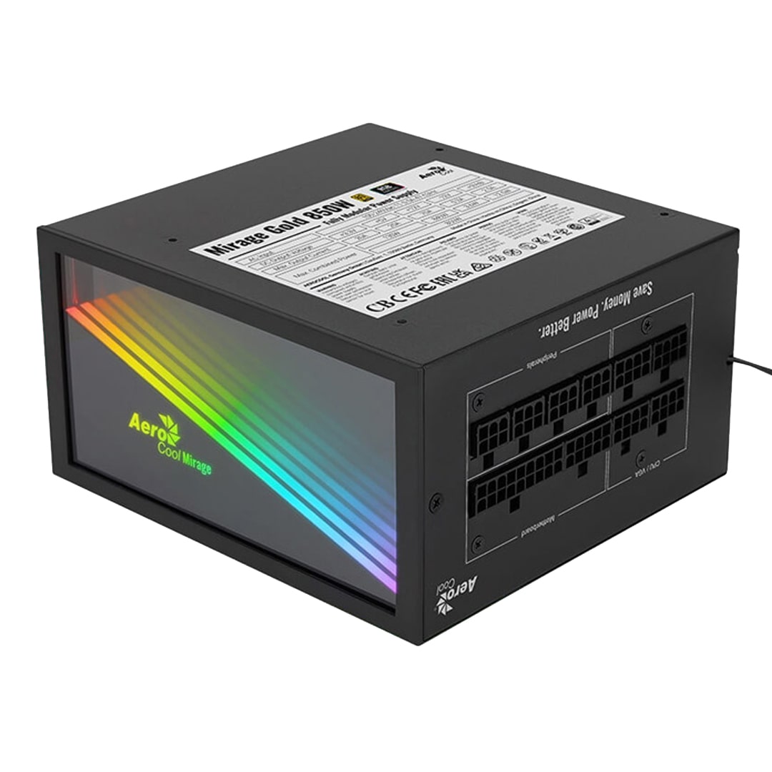 FUENTE AEROCOOL  850W 80 PLUS GOLD FULL MOD