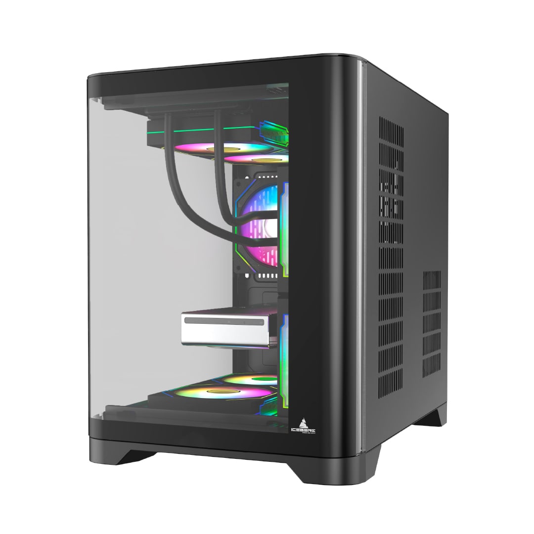 CHASIS ICEBERG CRYSTAL WAVE M 3 FAN ARGB